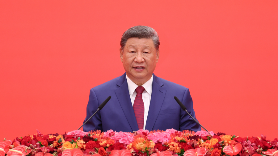 习近平：在纪念中国人民抗日战争暨世界反法西斯战争胜利80周年招待会上的讲话