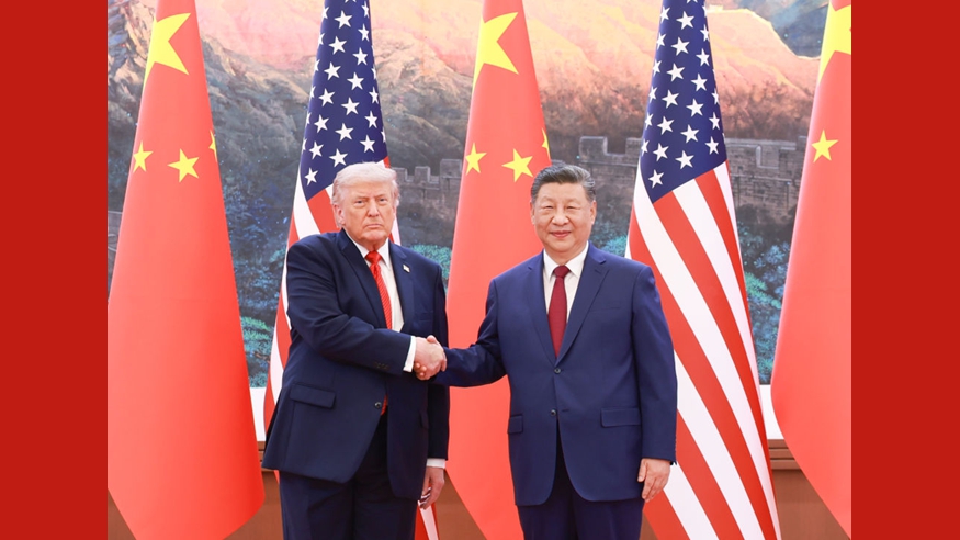 习近平同美国总统特朗普会谈